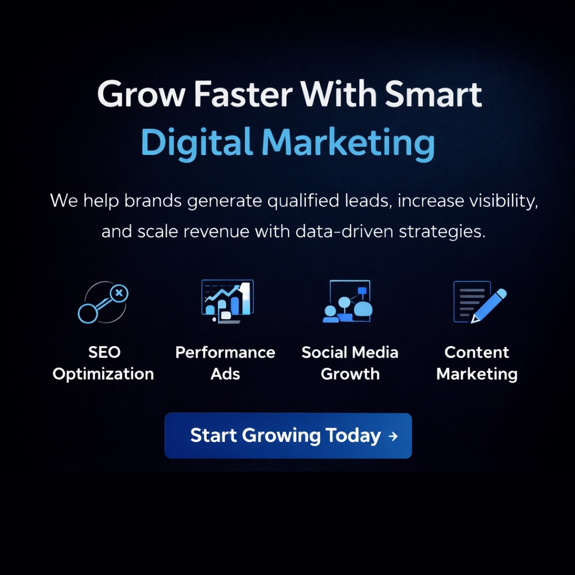 Growth strategy consulting including market research funnel planning and brand positioning